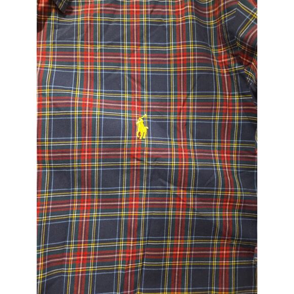 Ralph Lauren Shirt Men’s Multicolor Plaid Yellow Pony Long Sleeve Button Down XL - Picture 3 of 12